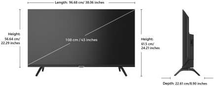 TH-43MS660DXHD ready LED 43 Inch (109 cm) | Smart TV