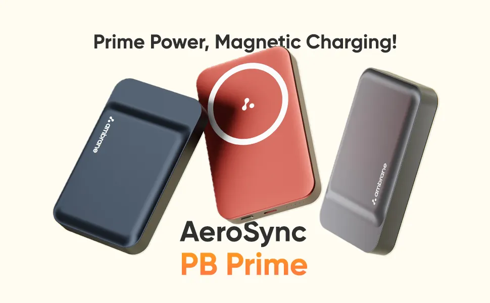 Ambrane MagSafe Aerosync PB Prime Magnetic Power bank