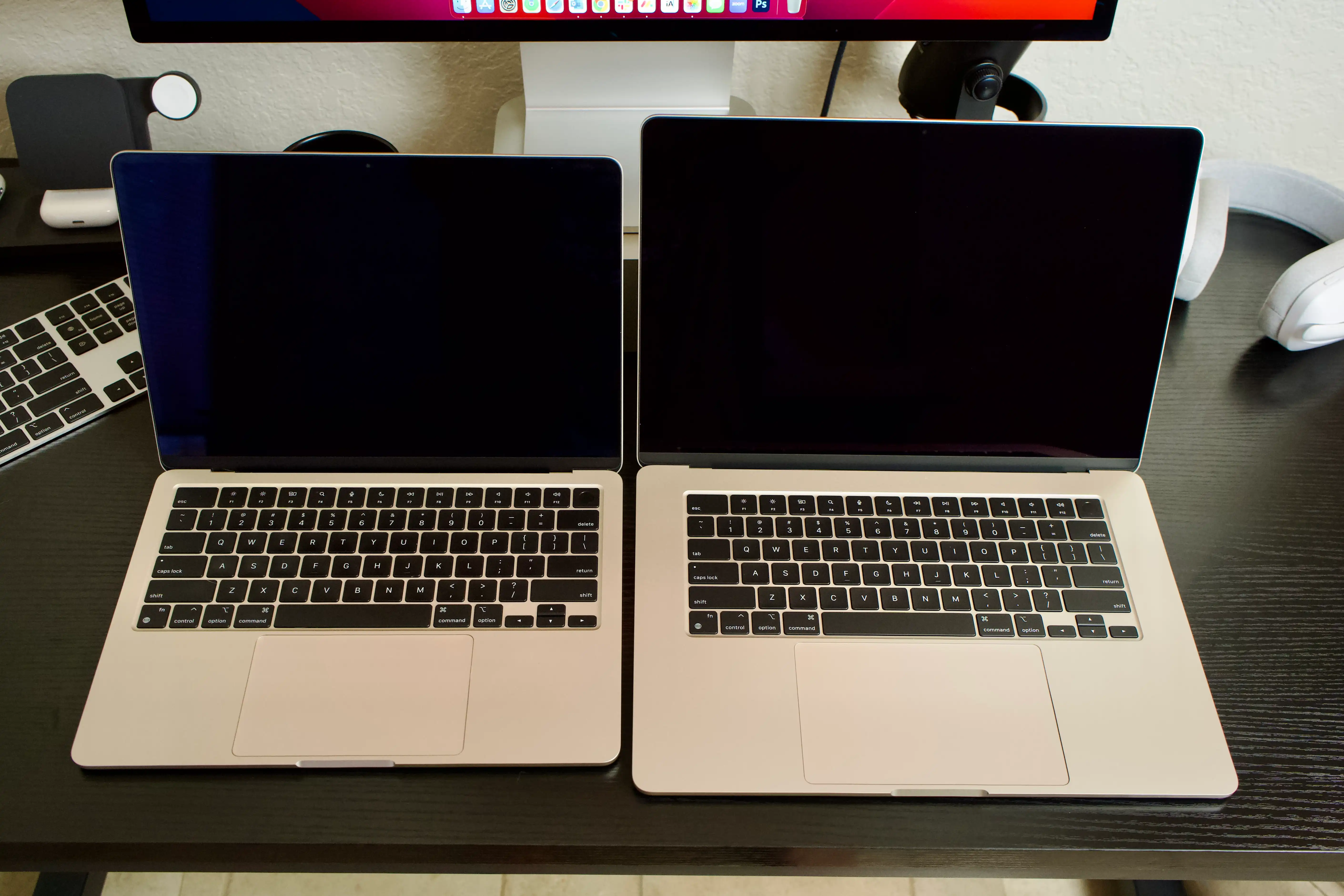 13 Inch and 15 Inch Macbook Air Size