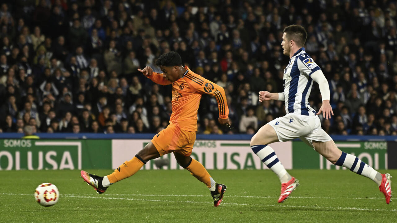 Endrick Scoring Goal for Real Madrid