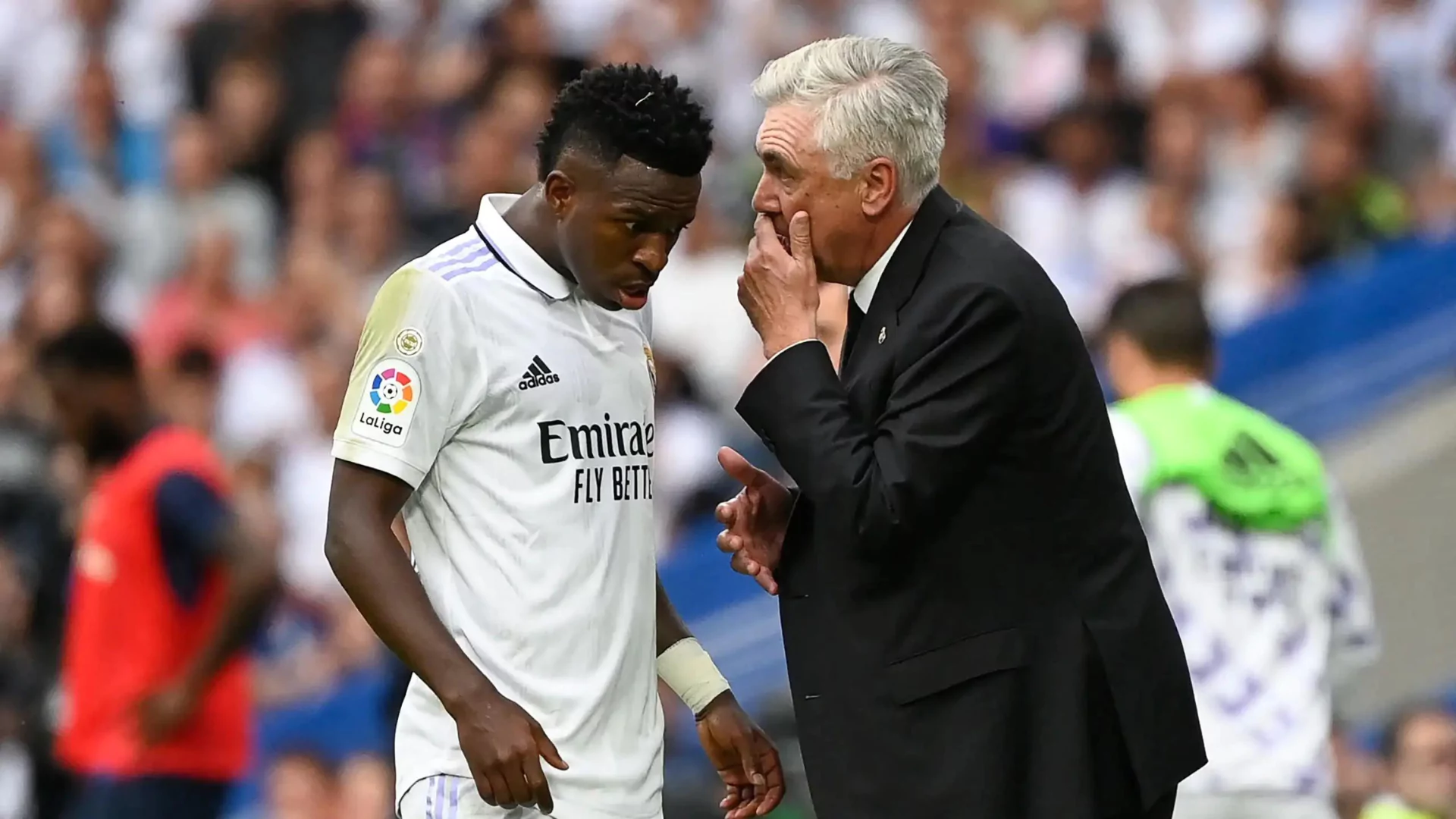 Carlo Ancelotti And Vinicius Jr