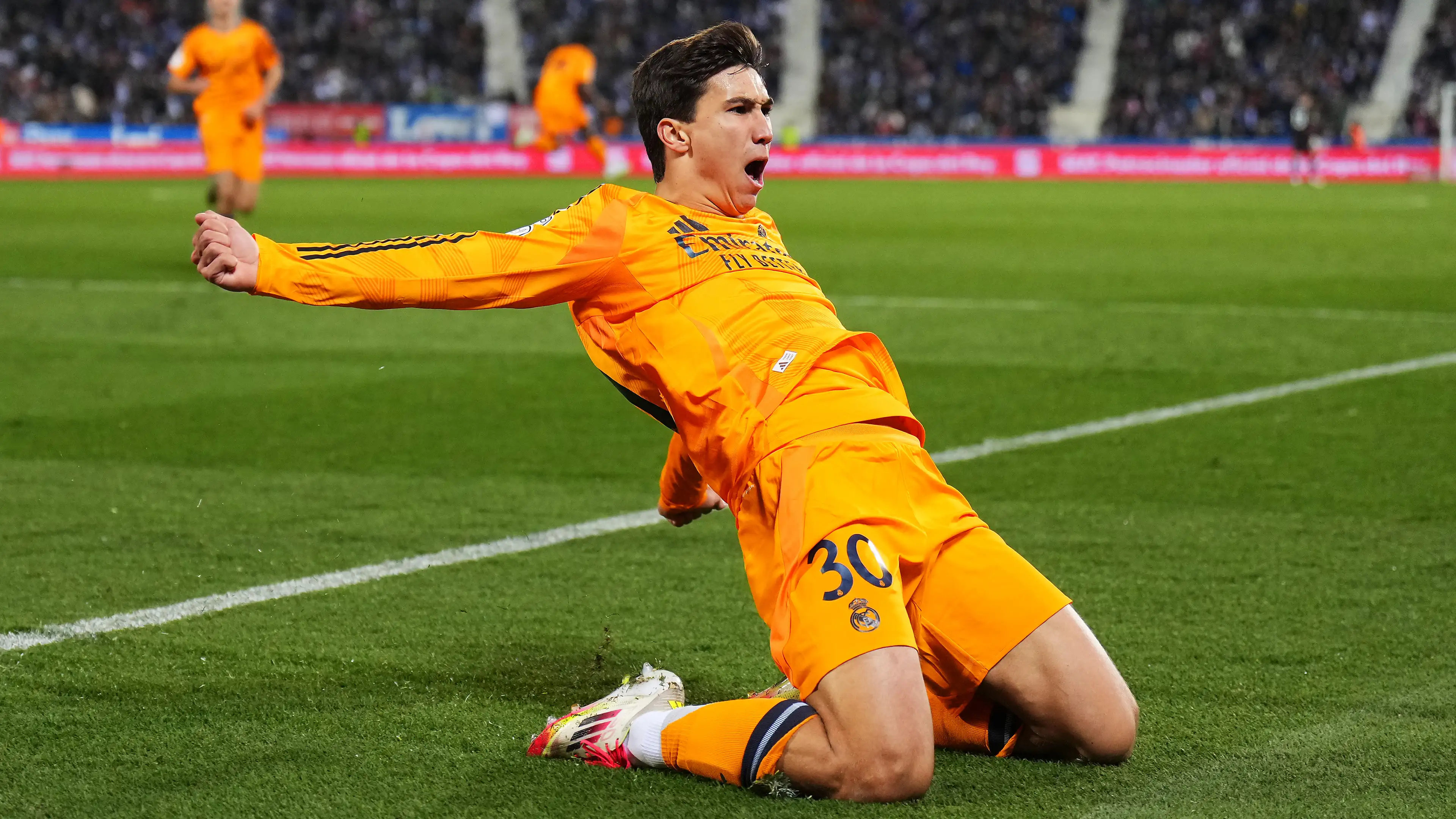 Gonzalez Celebrating Winner for Real Madrid