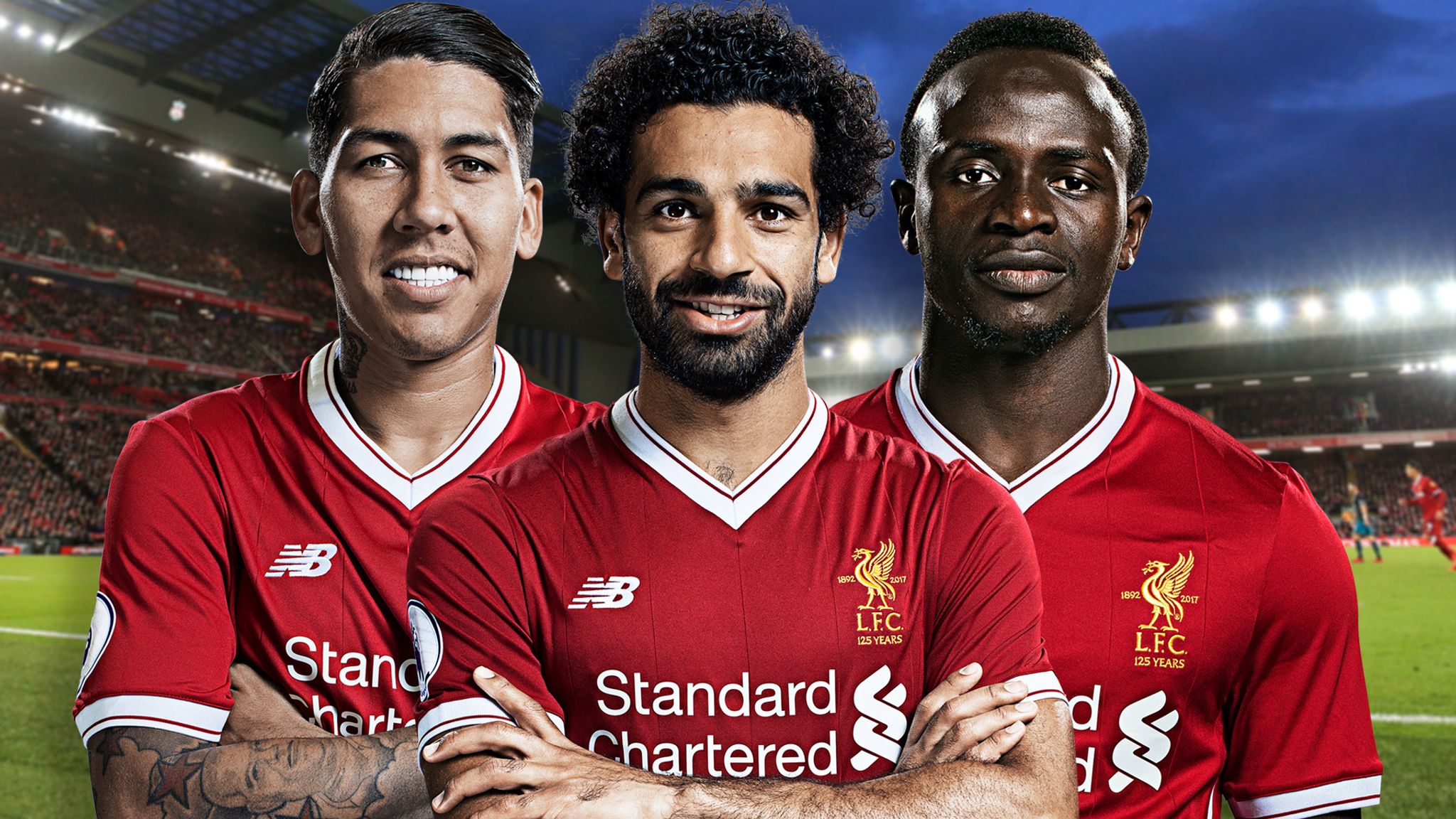 Roberto Firmino Mohamed Salah Sadio Mane Liverpool