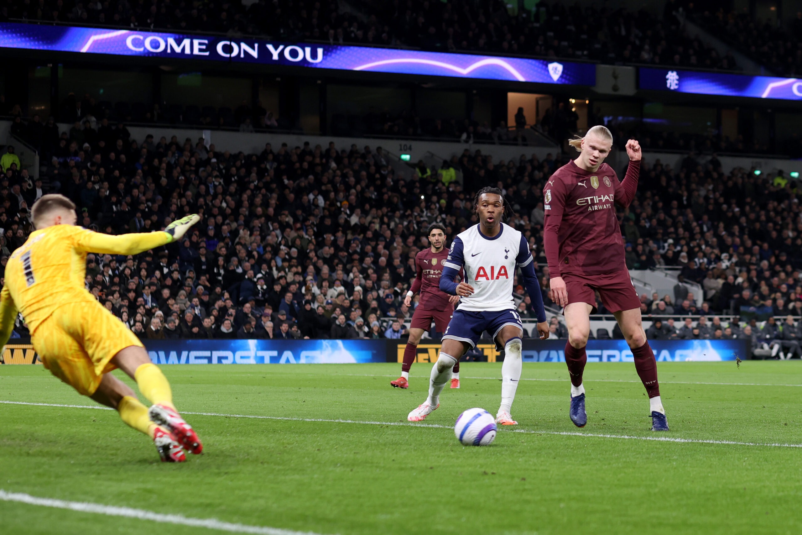 Haaland Scoring Goal For Manchester City